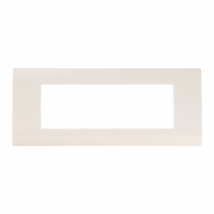 Plastic faceplate, 45x135, white